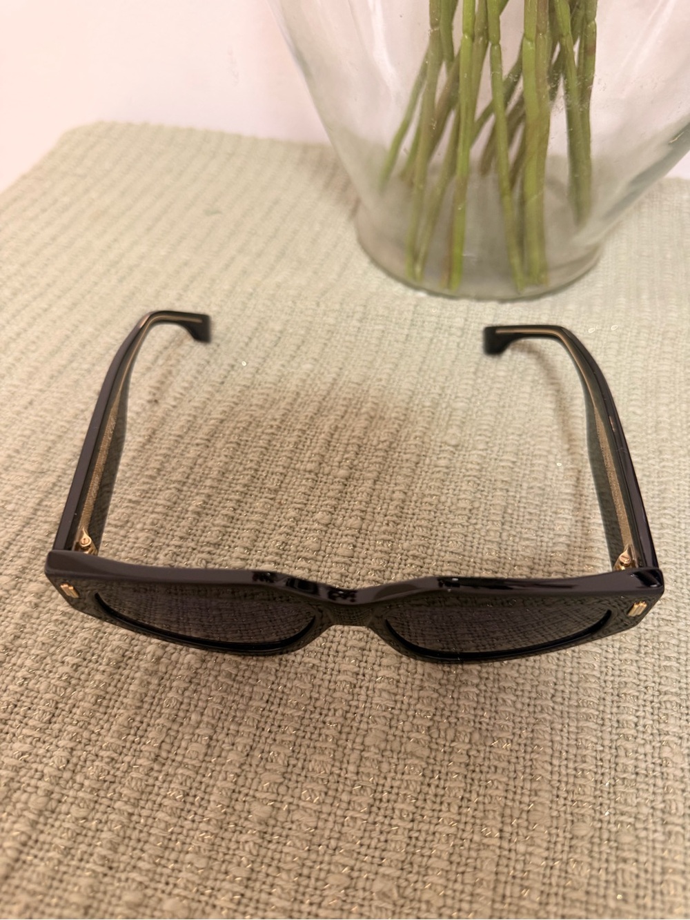 Fendi Black Cat-Eye Sunglasses with Dark Lenses - Picture 3 of 6